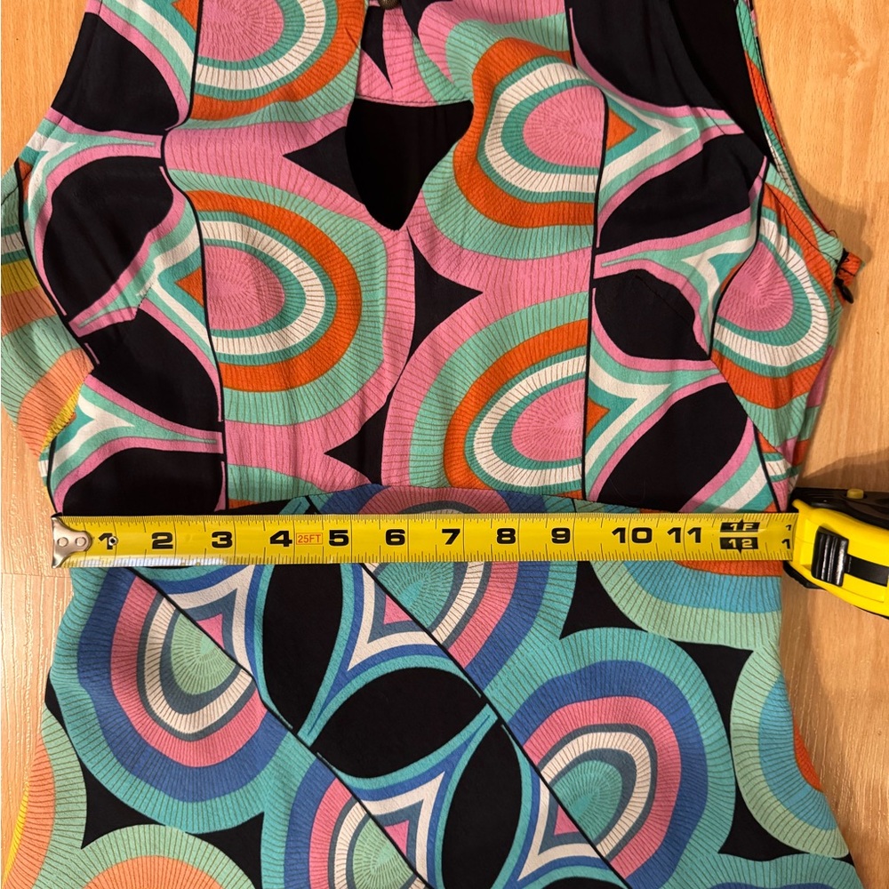 By Anthropologie Kenzie Asymmetrical Midi Dress..size 2 - Picture 3 of 16